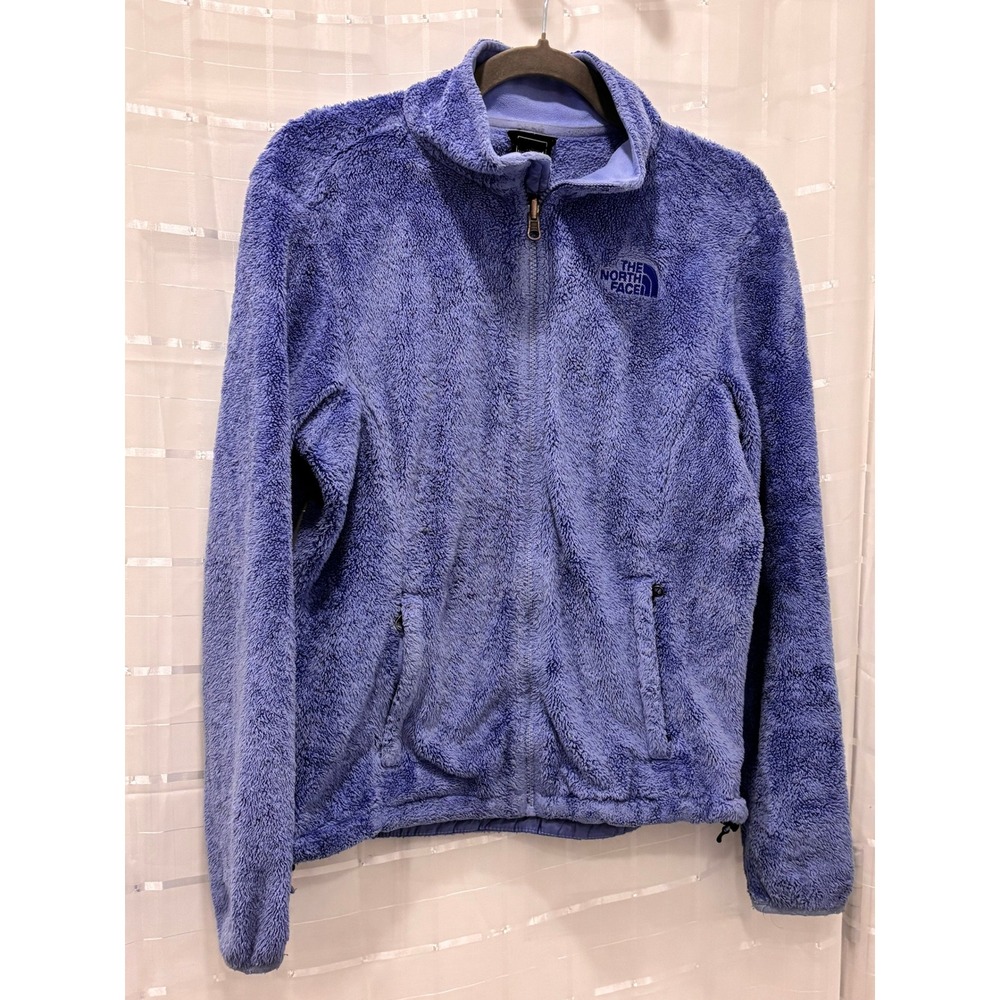 The North Face Osito Fleece Jacket Periwinkle Blue Full Zip Womens Small